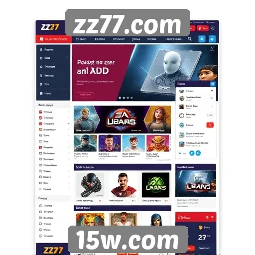 Interface do usuário do zz77.com é intuitiva e moderna